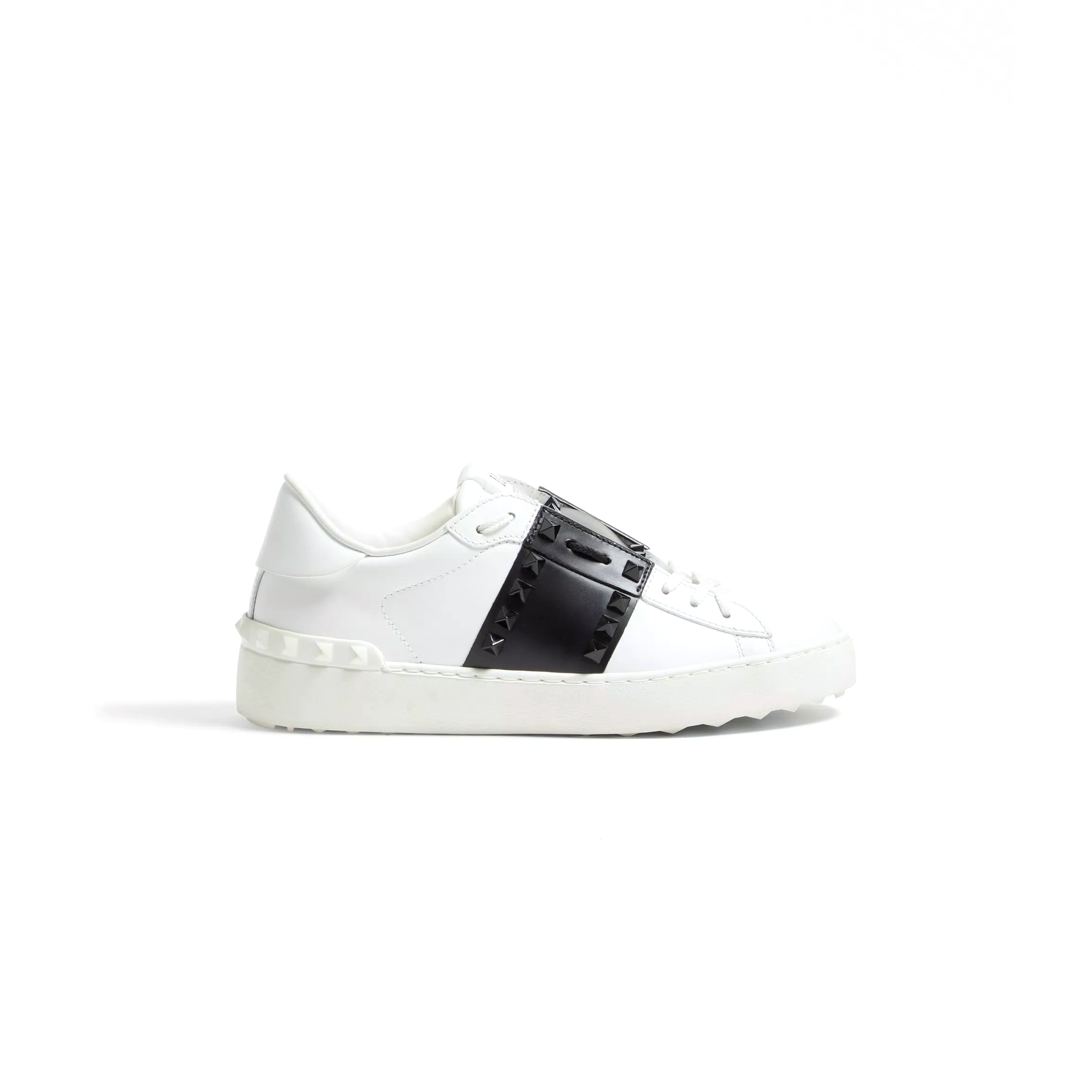 Va1e*ntin0 rockstud untitled sneaker in calfskin leather with tonal studs 7w2s0a01ltu_a01